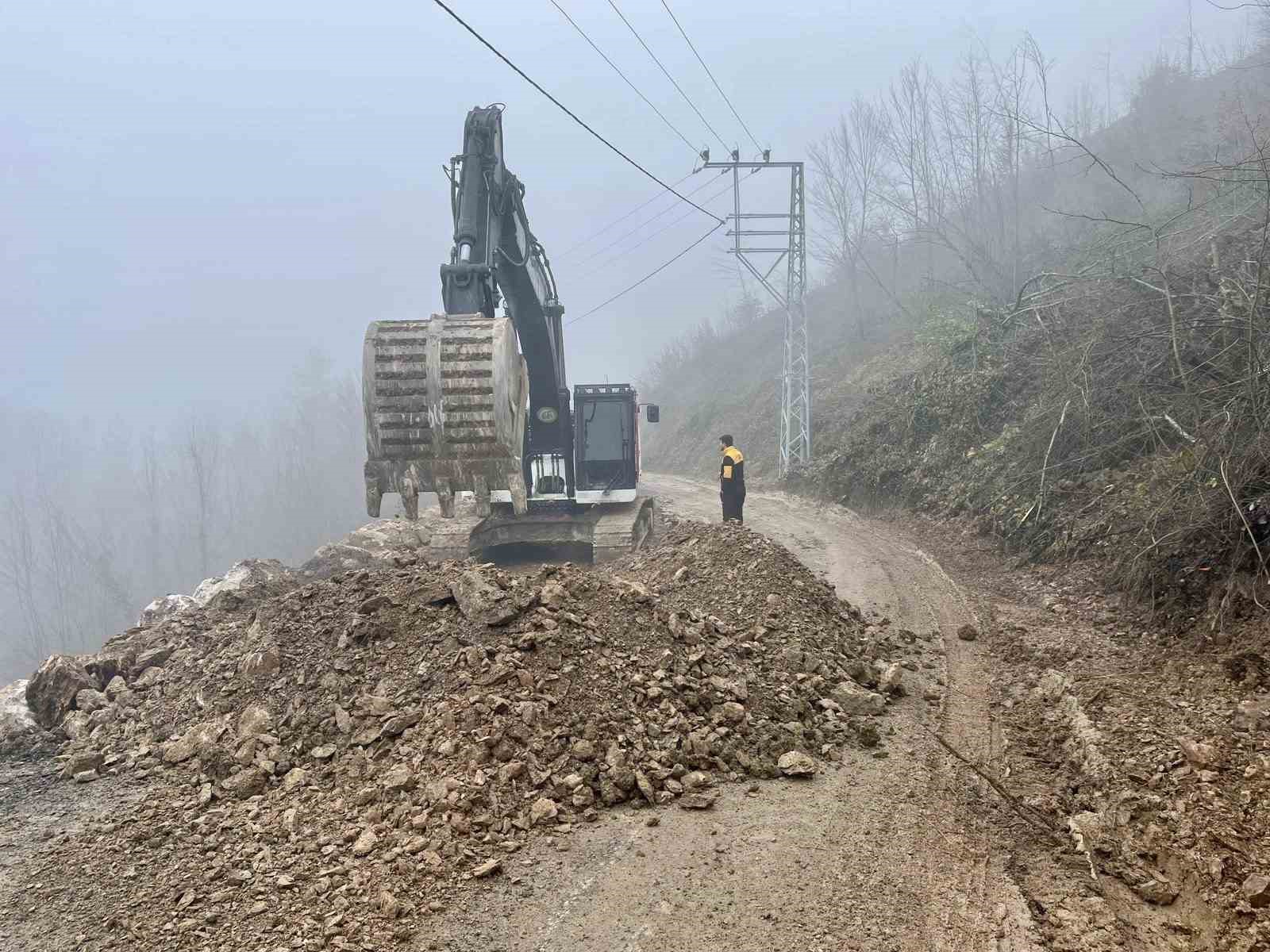Heyelan alanında çalışmalar tamamlandı
