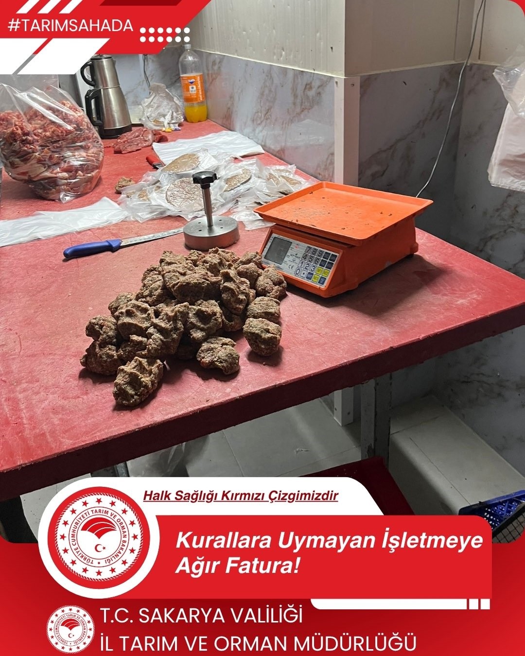 Hijyen kurallarının hiçe sayıldığı işletmeye 300 bin liranın üzerinde ceza
