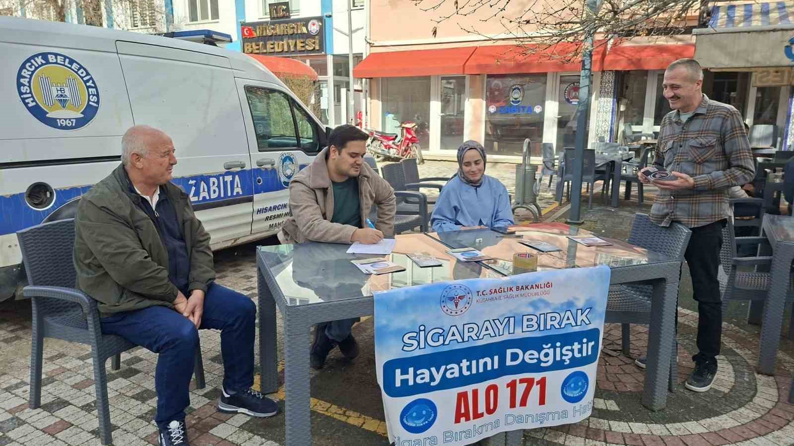 Hisarcık’ta 9 Şubat Sigarayı Bırakma Günü’ne özel farkındalık standı
