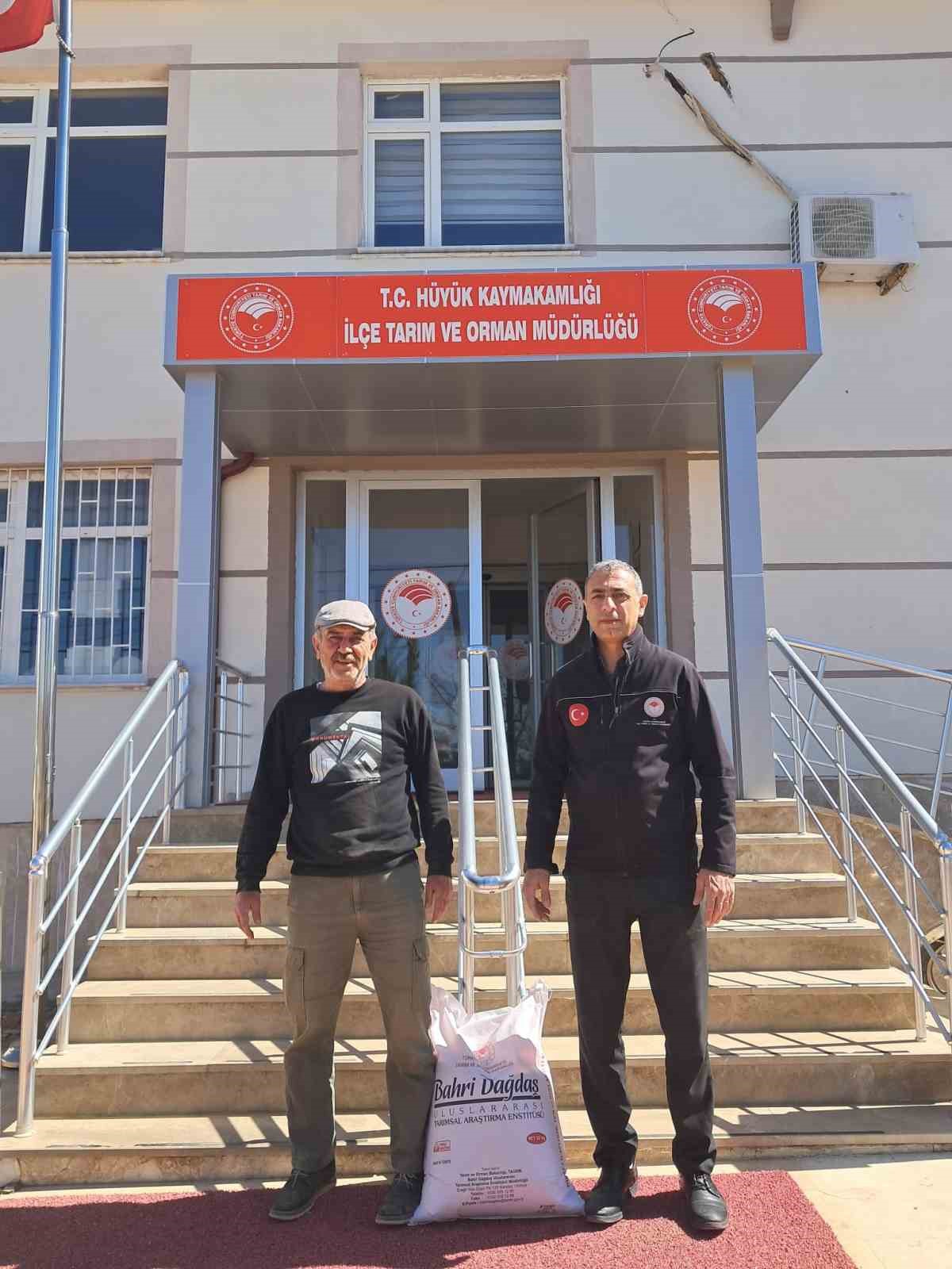 Hüyük’te yulaf üretimine demonstrasyon desteği
