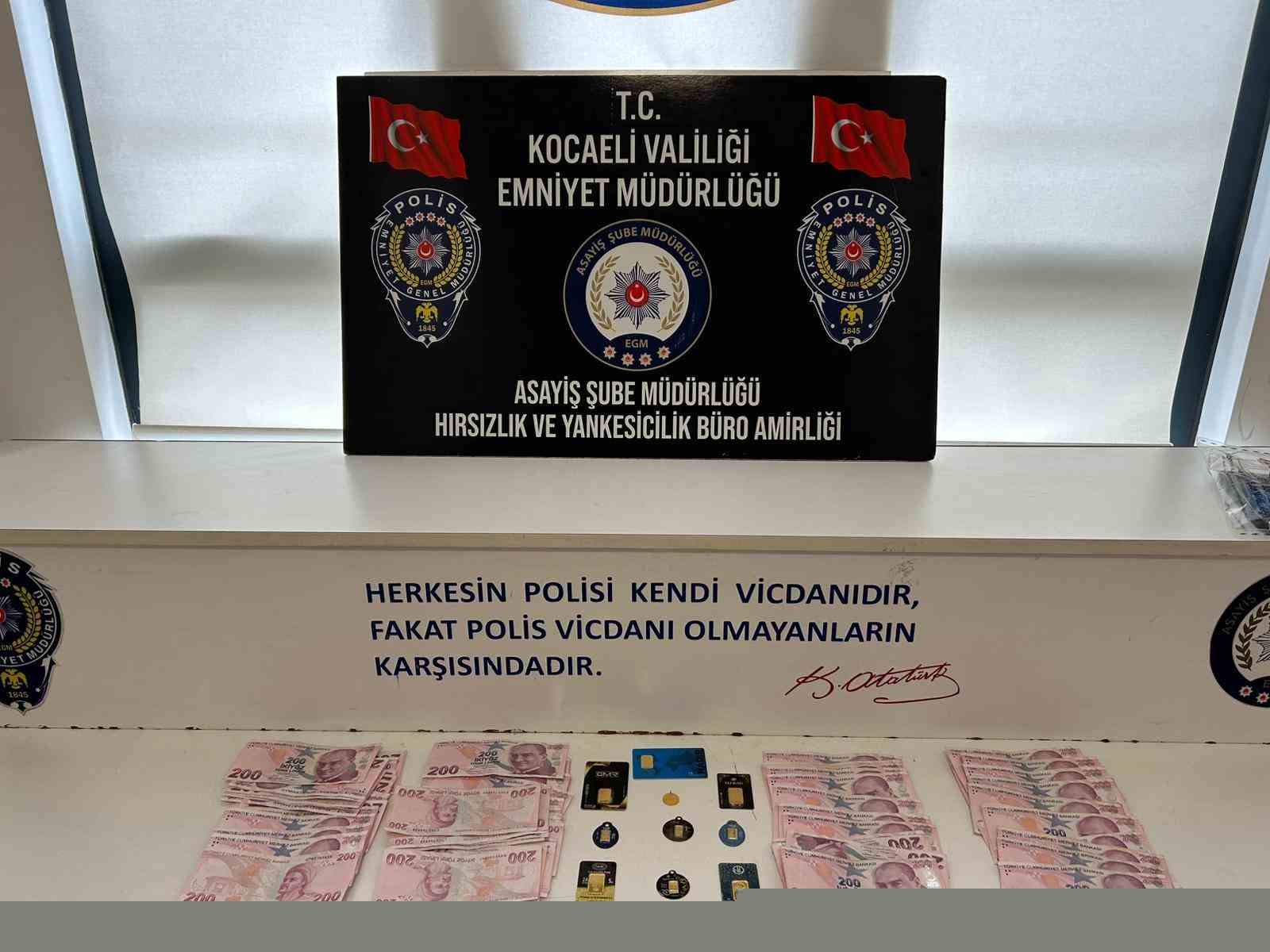İçinde altın bulunan çelik kasayı çaldı, polis evinde yakaladı
