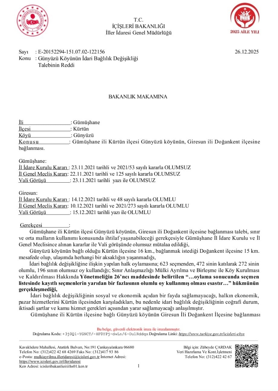 İdari bağlılık krizi, köyü ikiye böldü
