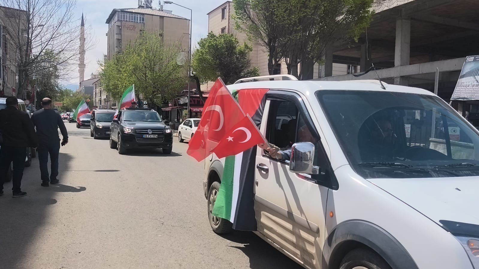 Iğdır’da 500 araçlık konvoyla "Zalimin Karşısındayız" mesajı
