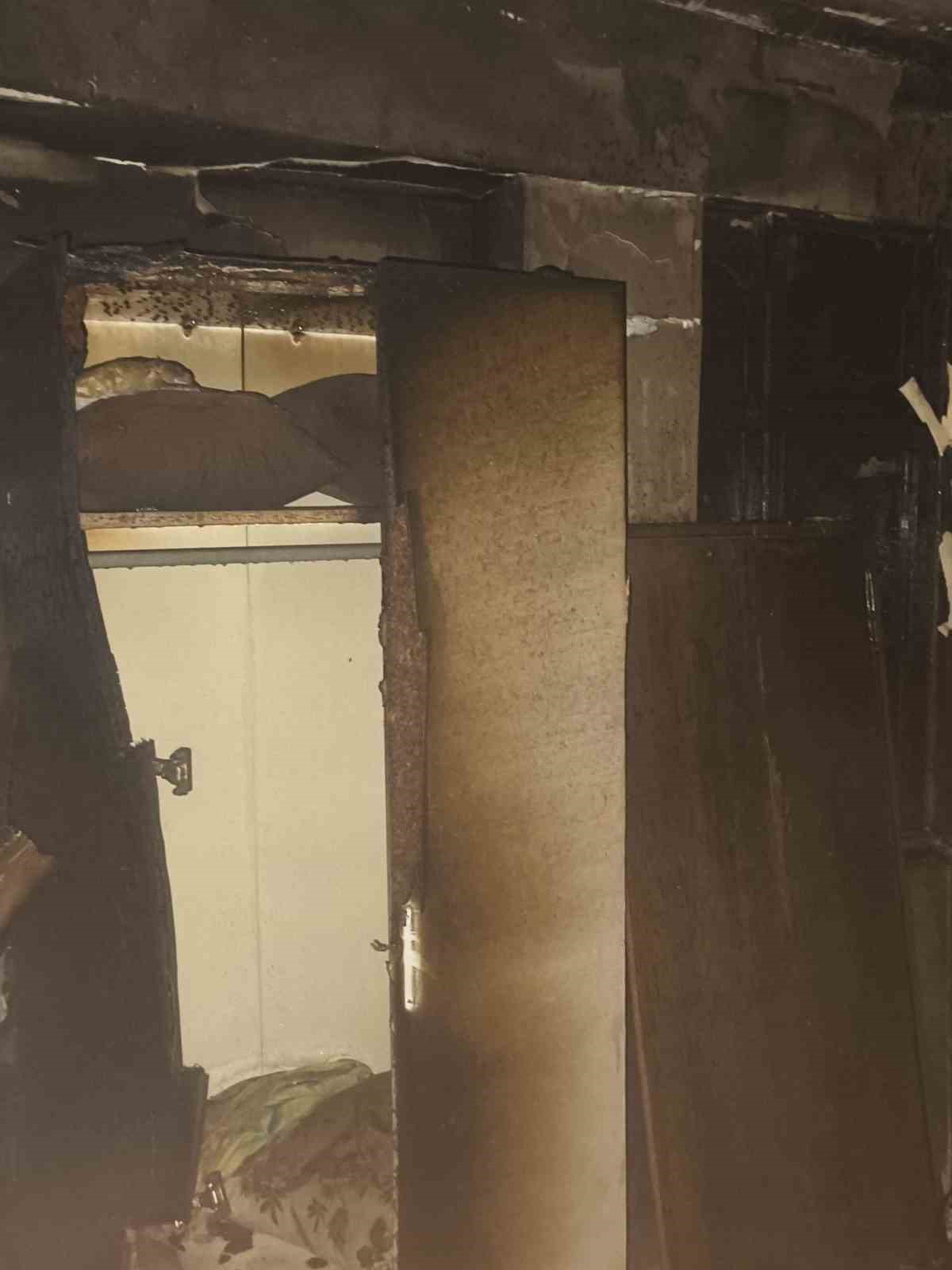 Iğdır’da günlük kiralık dairede yangın
