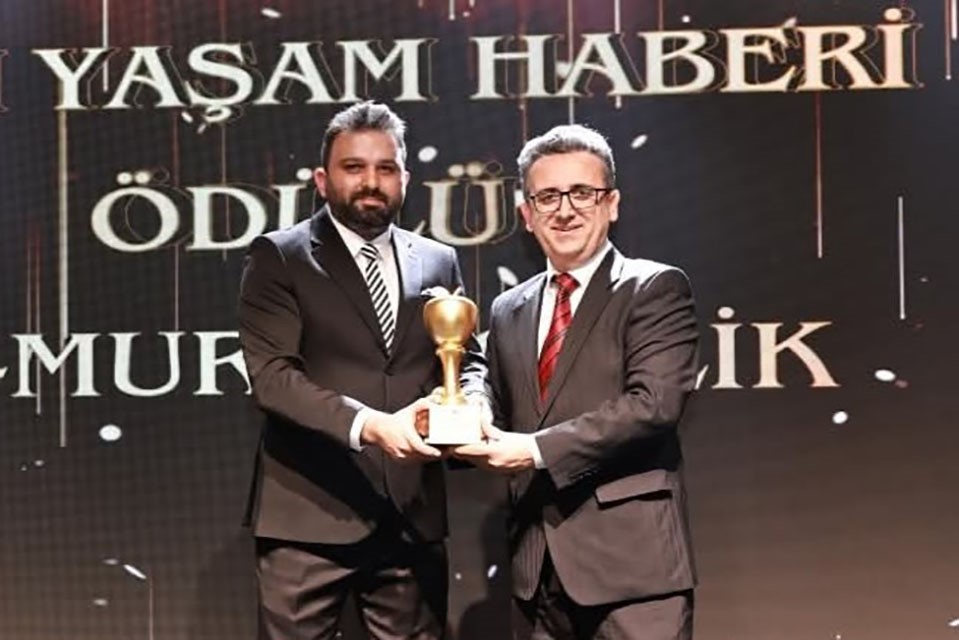 İHA muhabiri Murat Çelik’e "yılın yaşam haberi" ödülü
