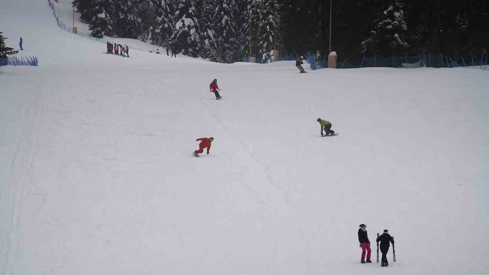Ilgaz Dağı’na kayakseverler akın etti
