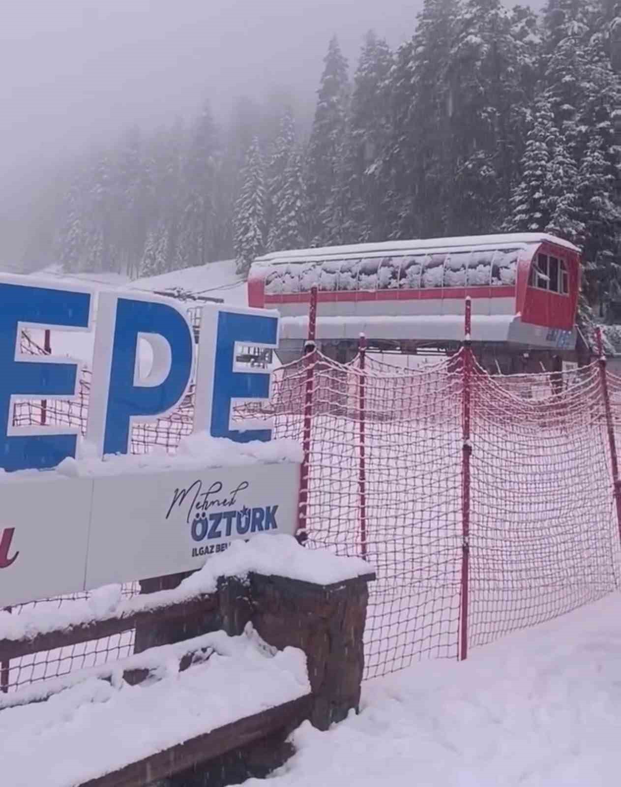 Ilgaz Dağı’nda kar yağışı etkili oldu
