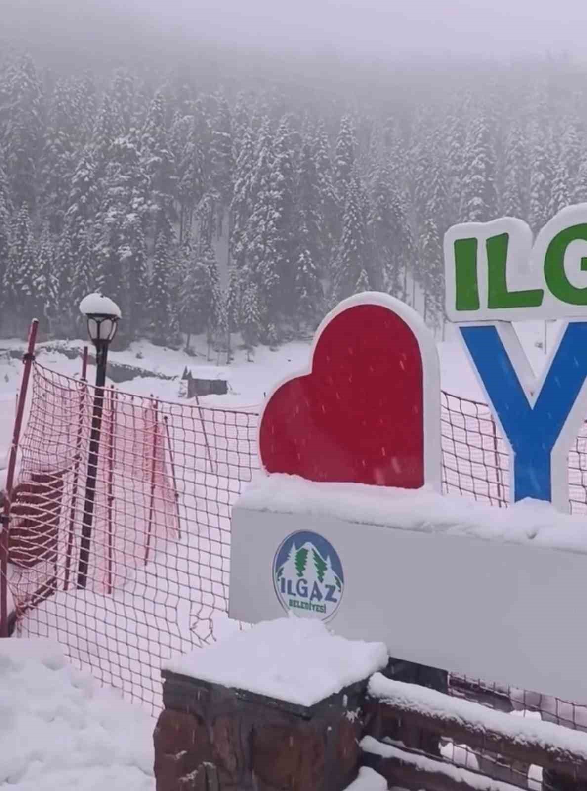 Ilgaz Dağı’nda kar yağışı etkili oldu
