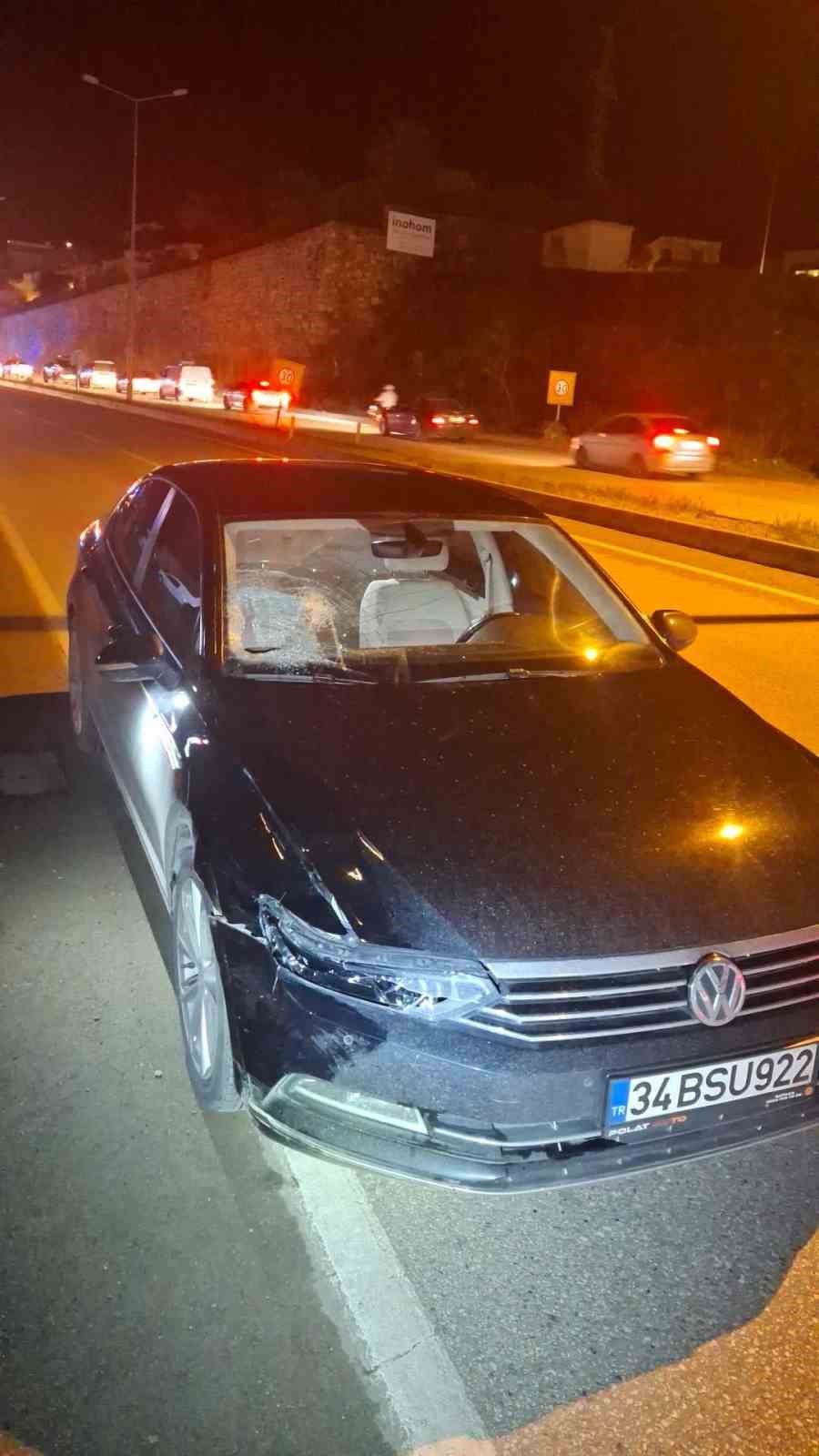 İlk kazadan kurtuldu, tekrar döndüğü yerde bu sefer araba çarptı
