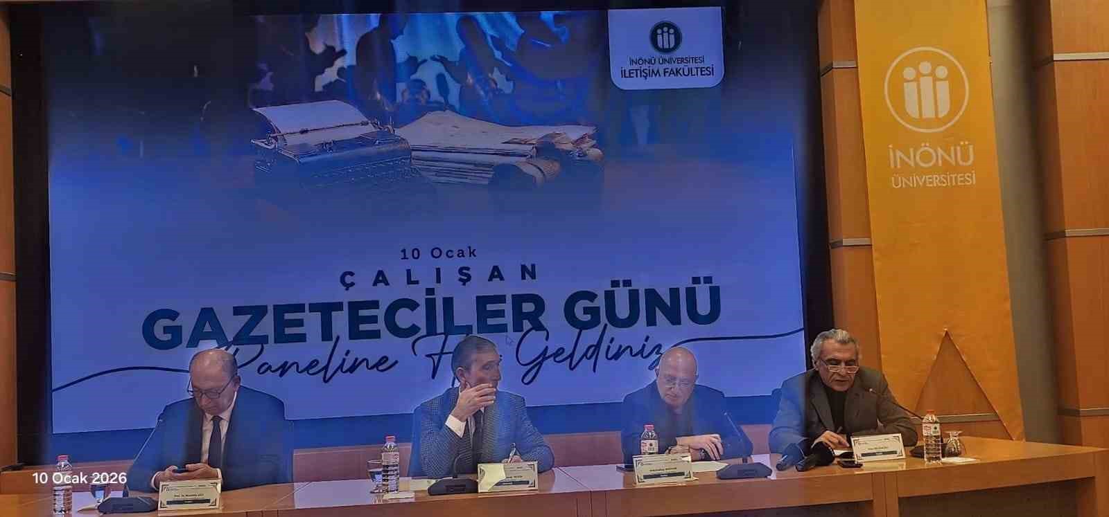 İnönü Üniversitesi’nde 10 Ocak Çalışan Gazeteciler Günü paneli
İnönü Üniversitesi’nde 10 Ocak Çalışan Gazeteciler Günü paneli