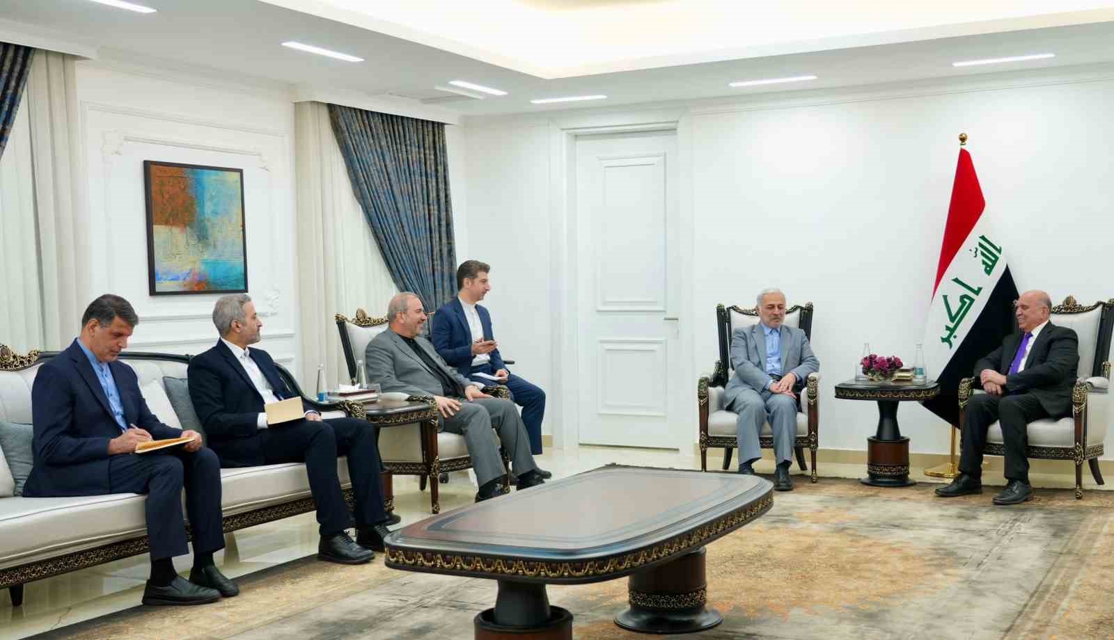 Irak Dışişleri Bakanı Hüseyin, İran Dışişleri Bakan Yardımcısı Celalzade ile görüştü
