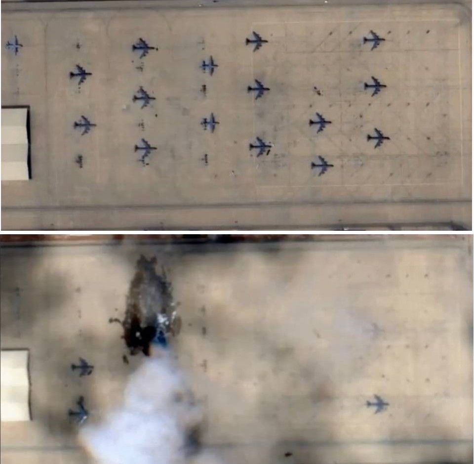 İran’ın Prens Sultan Üssü saldırısında vurulan E-3 Sentry’nin görüntüleri yayımlandı
İran’ın Prens Sultan Üssü saldırısında vurulan E-3 Sentry’nin görüntüleri yayımlandı