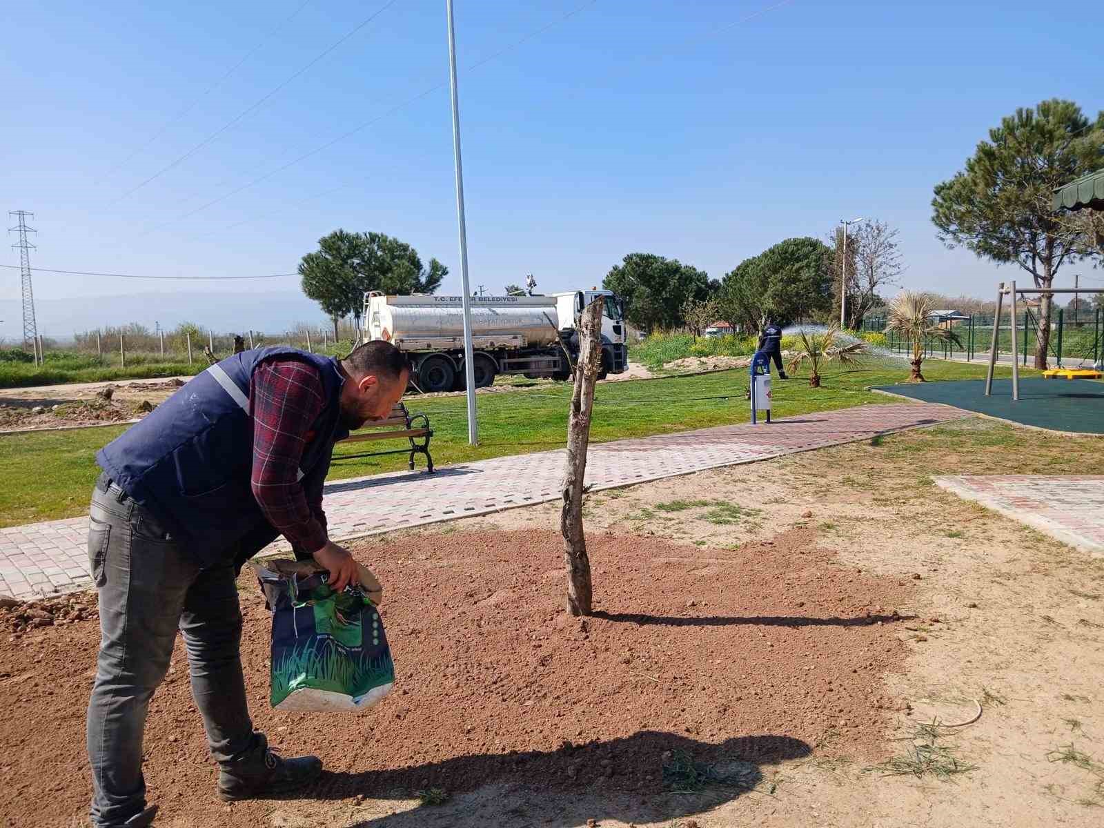 Işıklı Parkı’nda çevre düzenlemesi başladı
