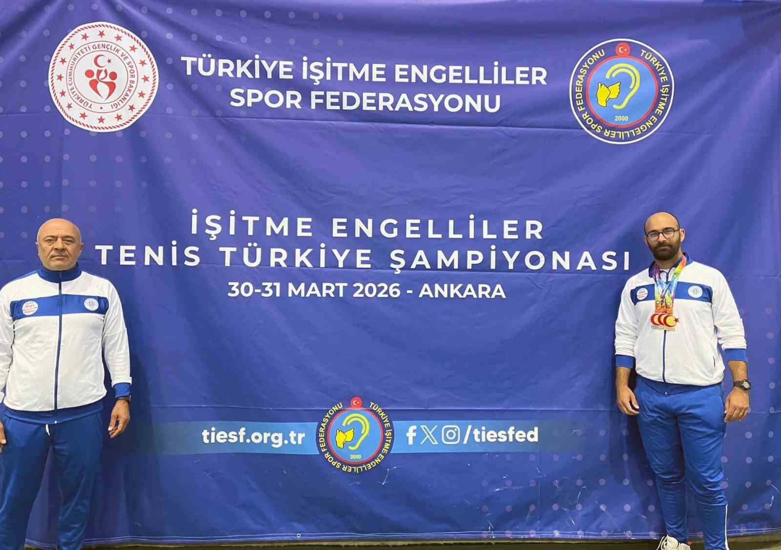 İşitme Engelliler Tenis Turnuvası’nda Muğla’ya 3 madalya
