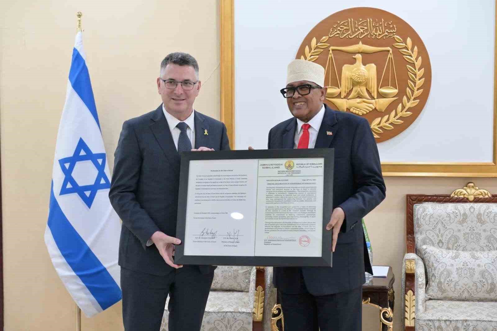 İsrail Dışişleri Bakanı Saar’dan Somaliland’a ziyaret
