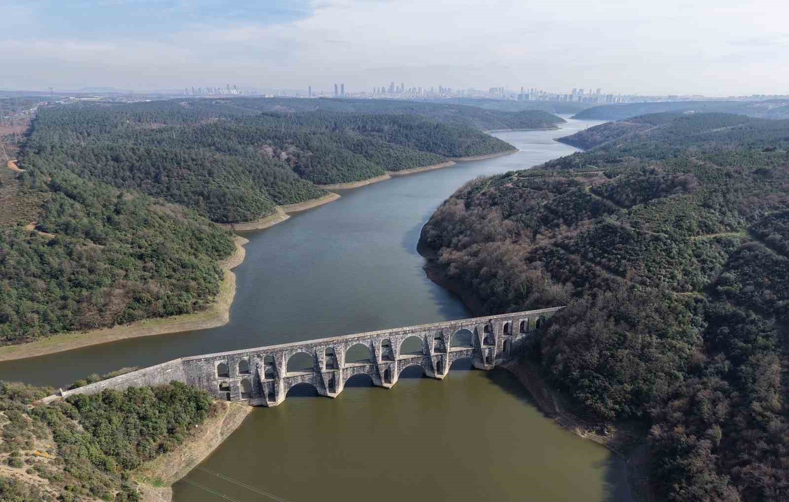İstanbul’da barajlarda doluluk oranı yüzde 45,95 oldu; Mağlova Kemeri yeniden suyla buluştu

