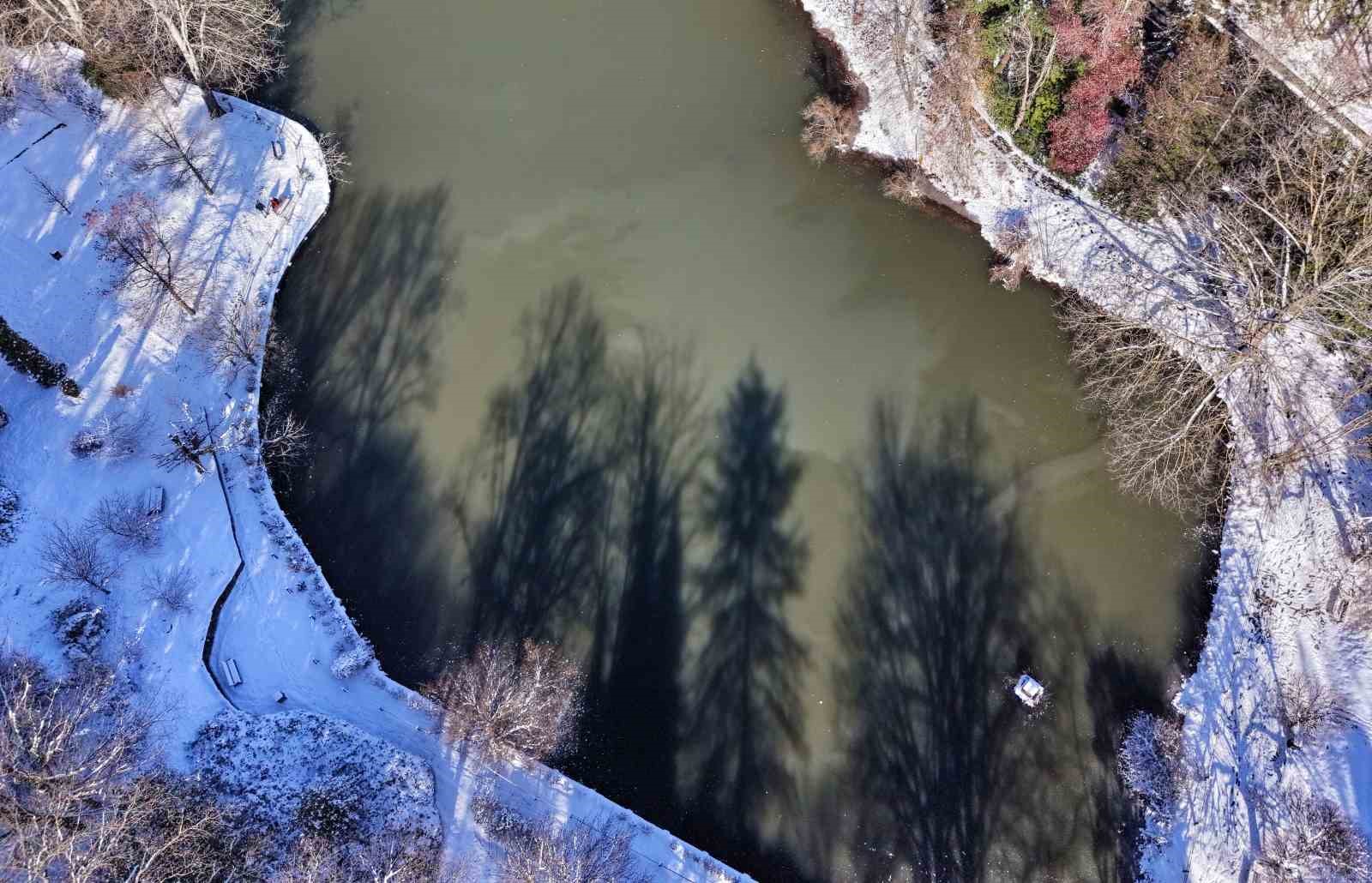 İstanbul’da kar göremeyenler Atatürk Arboretumu’na geldi

