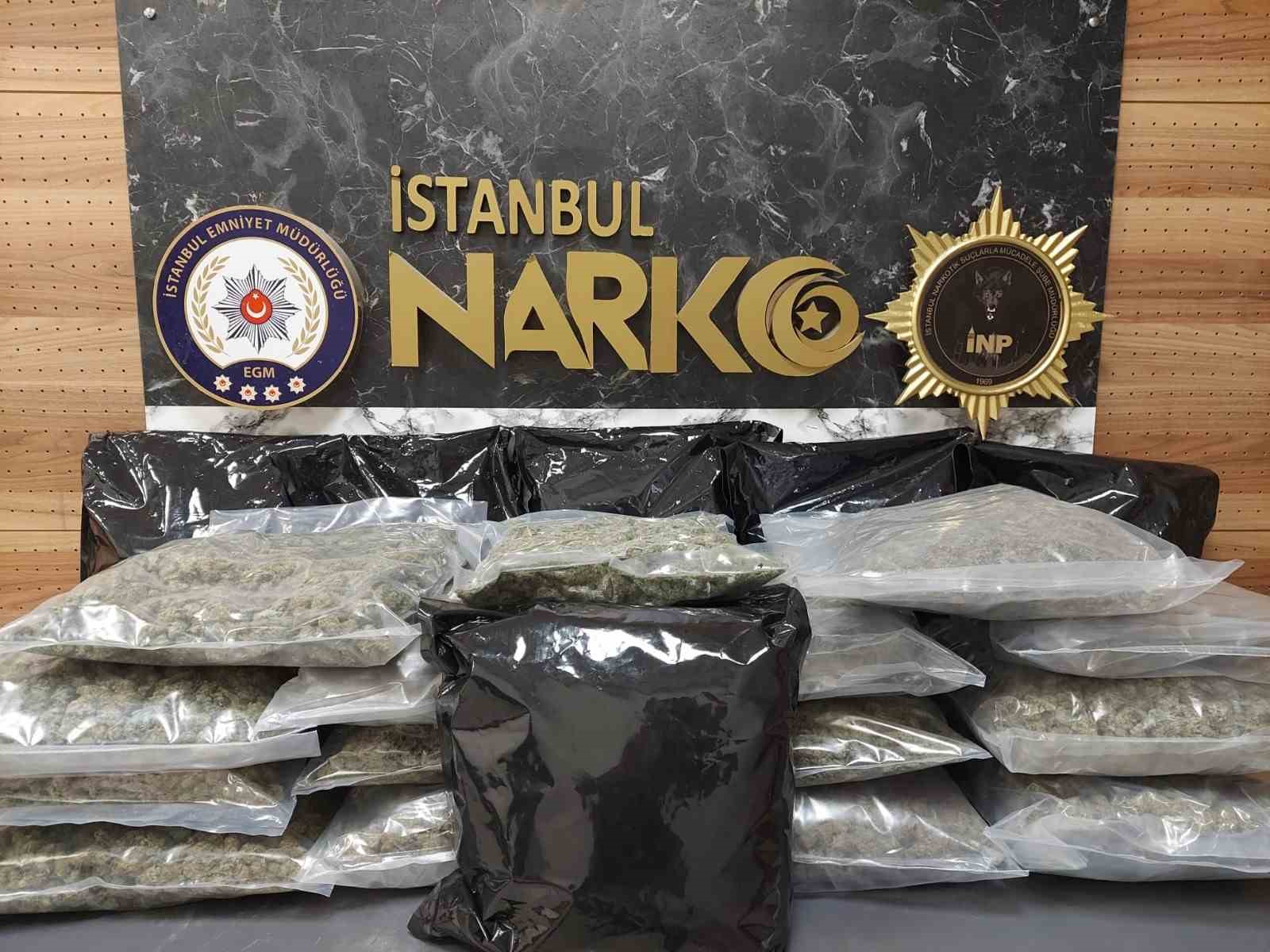 İstanbul’da uyuşturucu operasyonu: 22 kilo 450 gram skunk ele geçirildi
