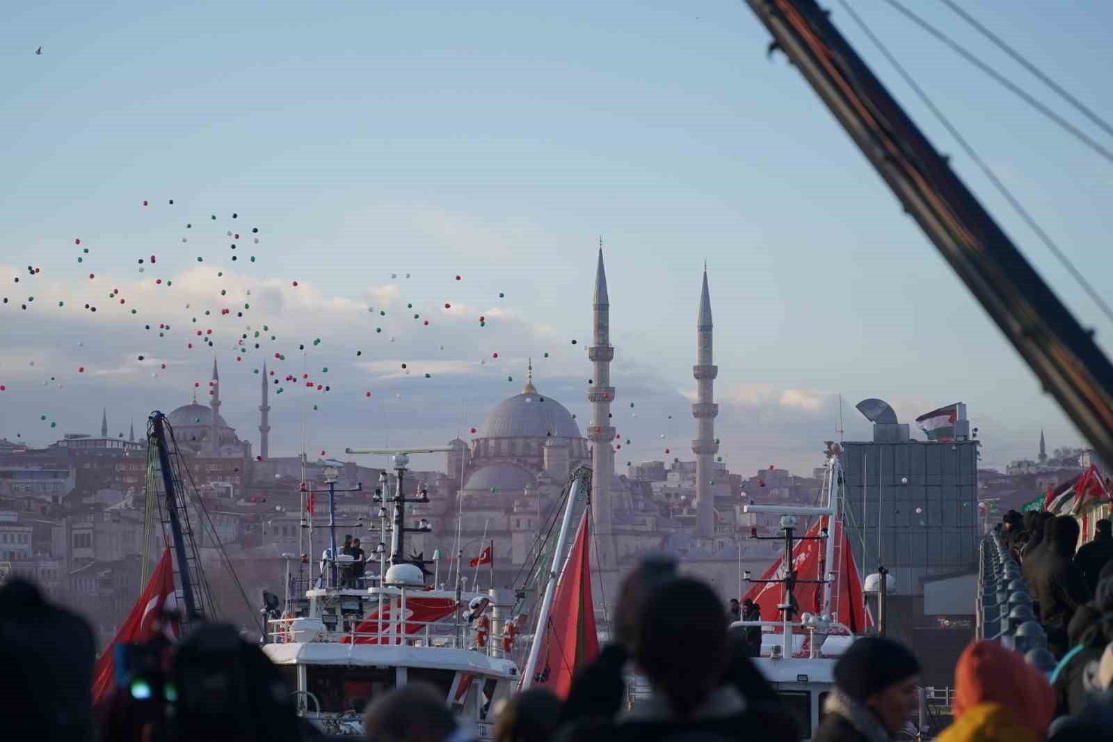 İstanbul’daki Filistin yürüyüşüne yaklaşık 520 bin kişi katıldı
