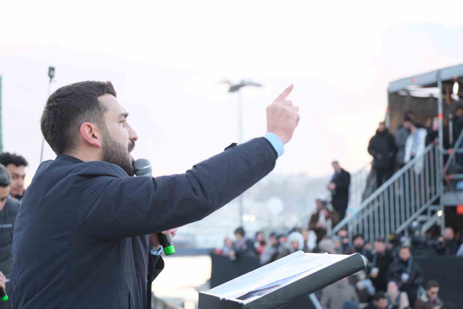 İstanbul’daki Filistin yürüyüşüne yaklaşık 520 bin kişi katıldı
