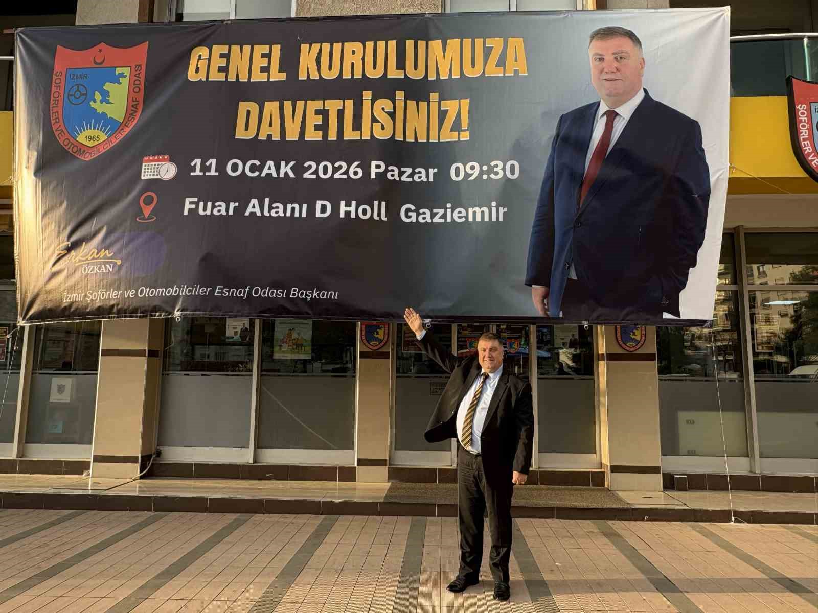 İzmir Şoförler Odası Başkanı Özkan’dan genel kurulda birlik çağrısı
