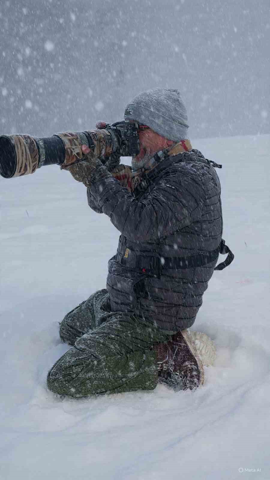 İzmirli doğa fotoğrafçısı Şimşek, Amerika’da kar baykuşunu fotoğraflamayı başardı
