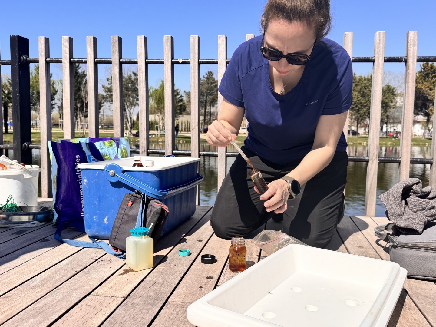 İzmit Millet Bahçesi göletinde bilimsel iyileştirme çalışması başladı
