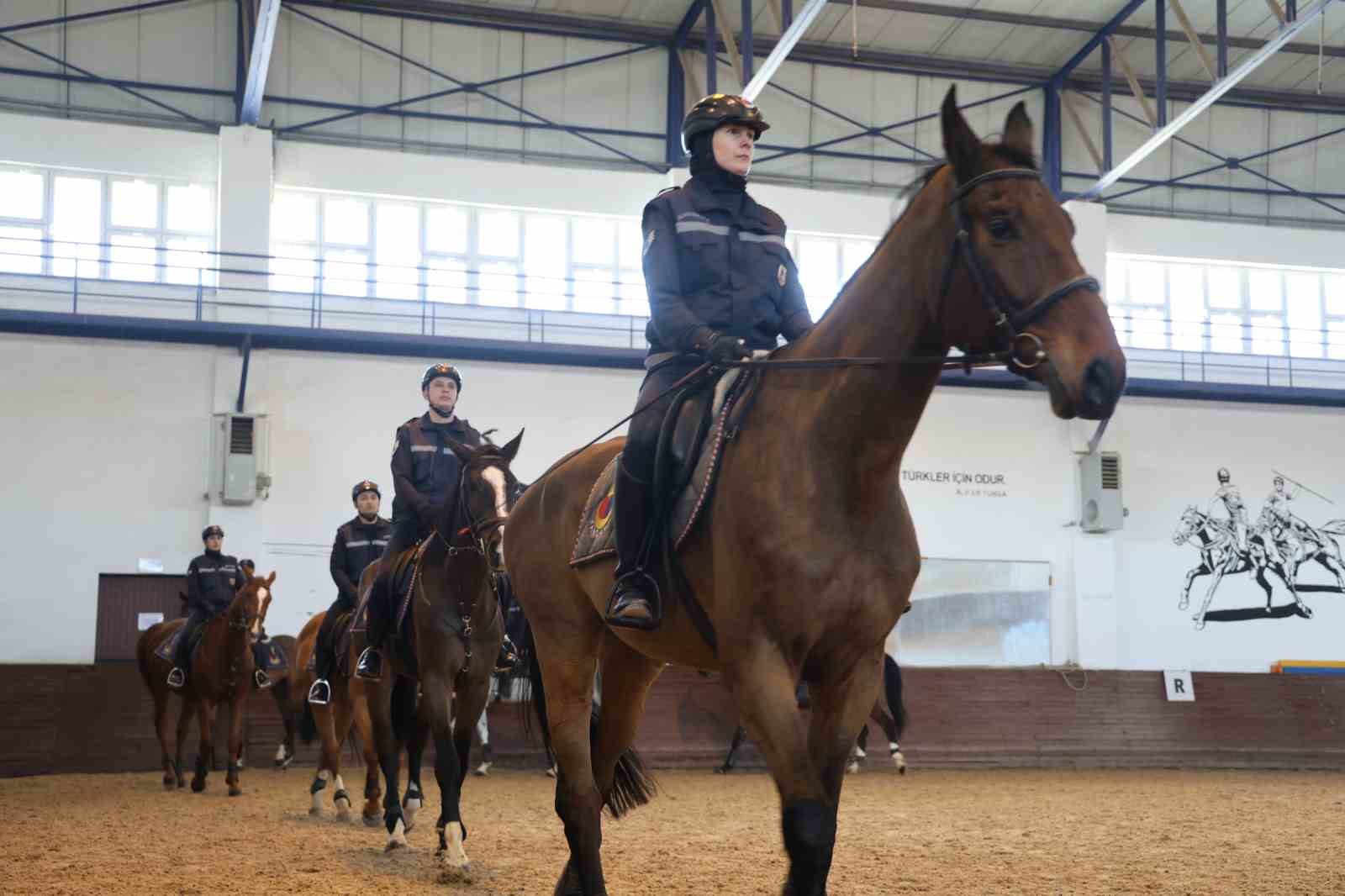 JAKEM’de atlar eğitimde
JAKEM’de atlar eğitimde