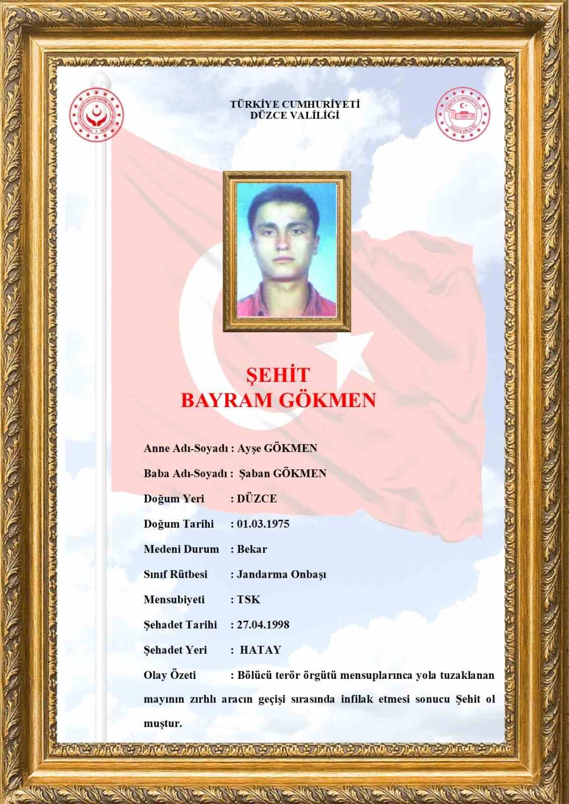 Jandarma şehit Gökmen’i kabri başında andı
