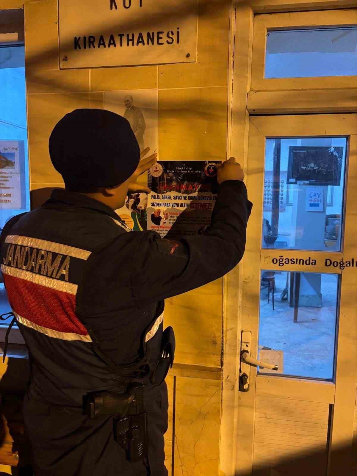 Jandarmadan dolandırıcılık olaylarına karşı bilgilendirme
