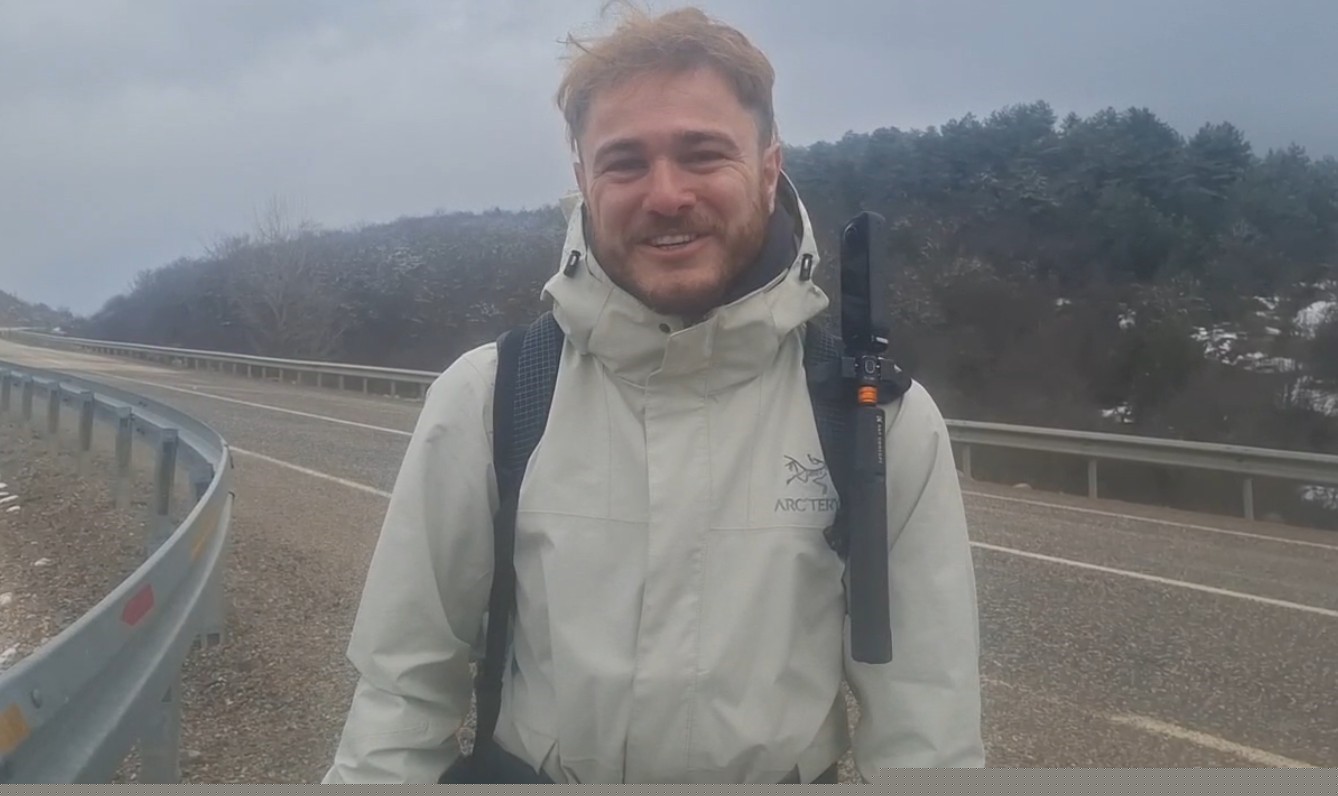 Japonya’ya ulaşmak için Almanya’dan yola çıkan gezgin 6 aydır yürüyor
