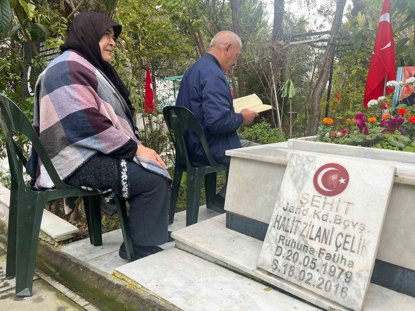 Kadifekale Hava Şehitliği’nde bayram öncesi ziyareti
