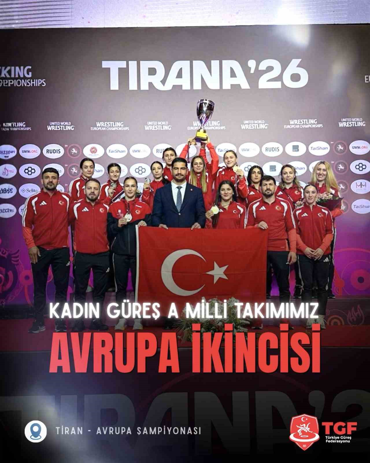 Kadın Güreş Milli Takımı, Avrupa ikincisi
