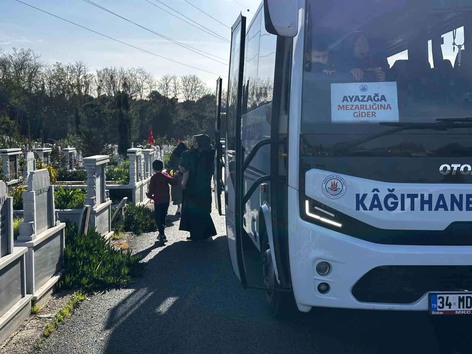 Kağıthane Belediyesi’nden kabir ziyaretlerine kolaylık
