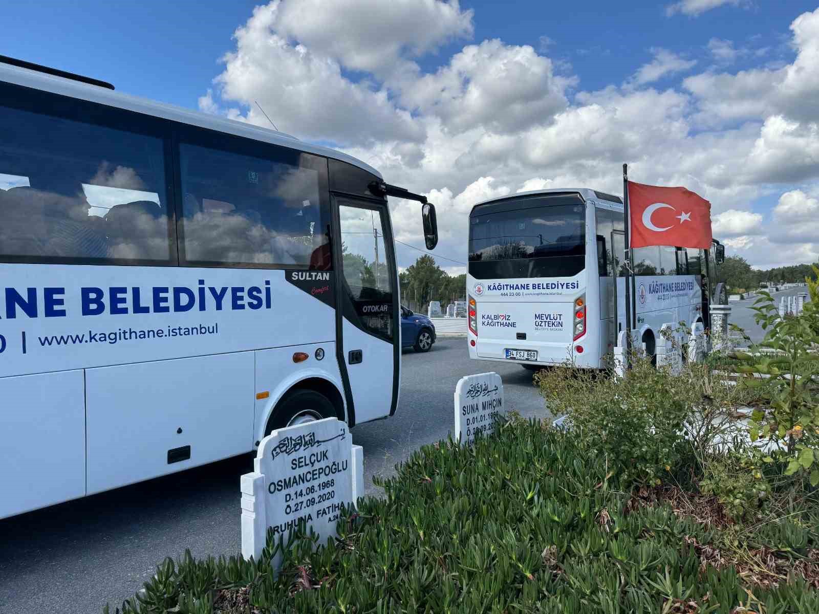 Kağıthane Belediyesinden mezarlık ziyaretlerine düzenli servis
