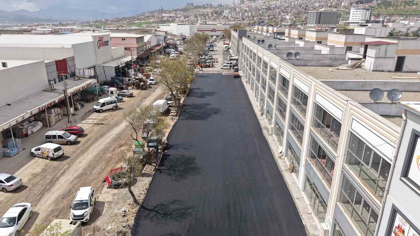 Kahramanmaraş’ta asfalt çalışmaları
