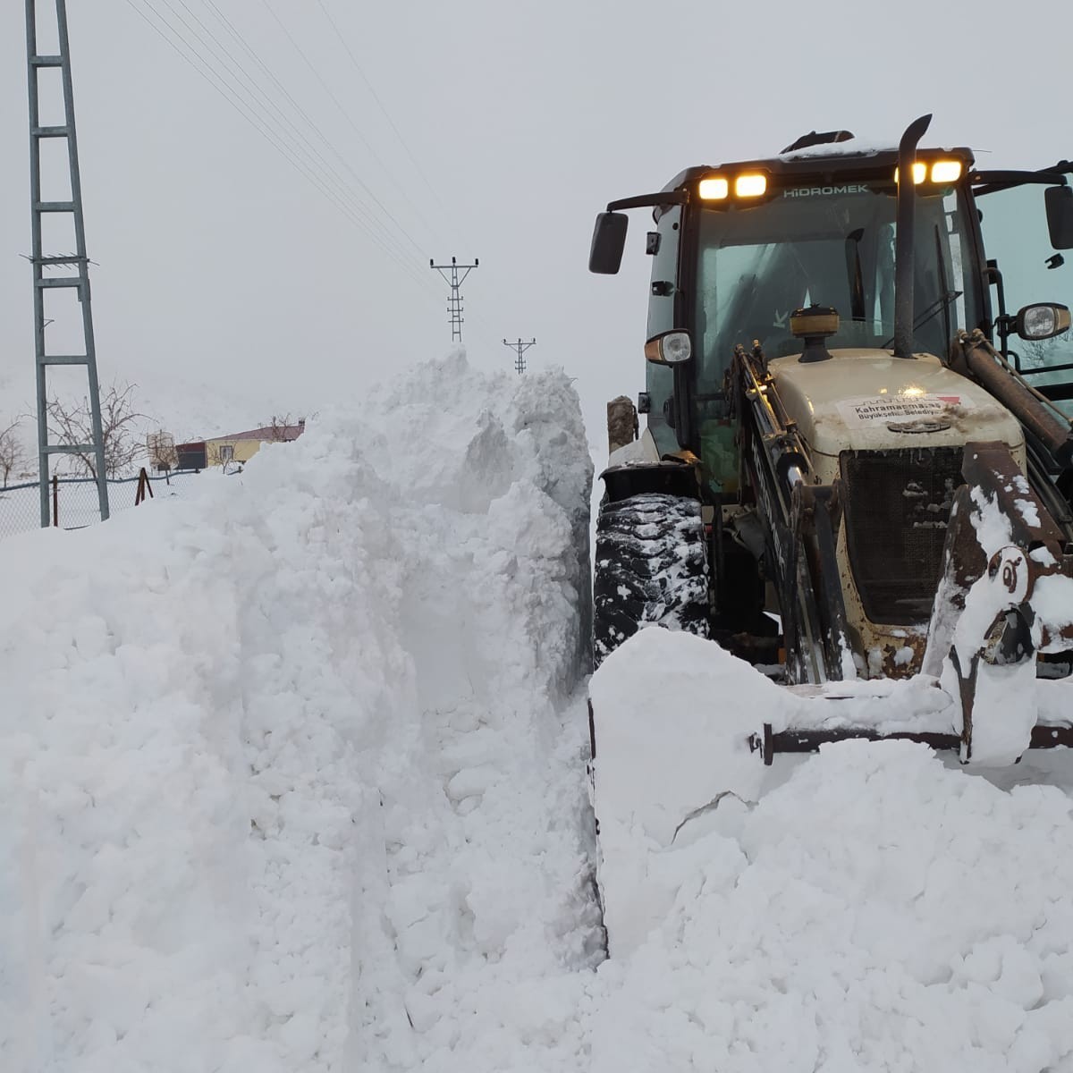 Kahramanmaraş’ta karla mücadele
