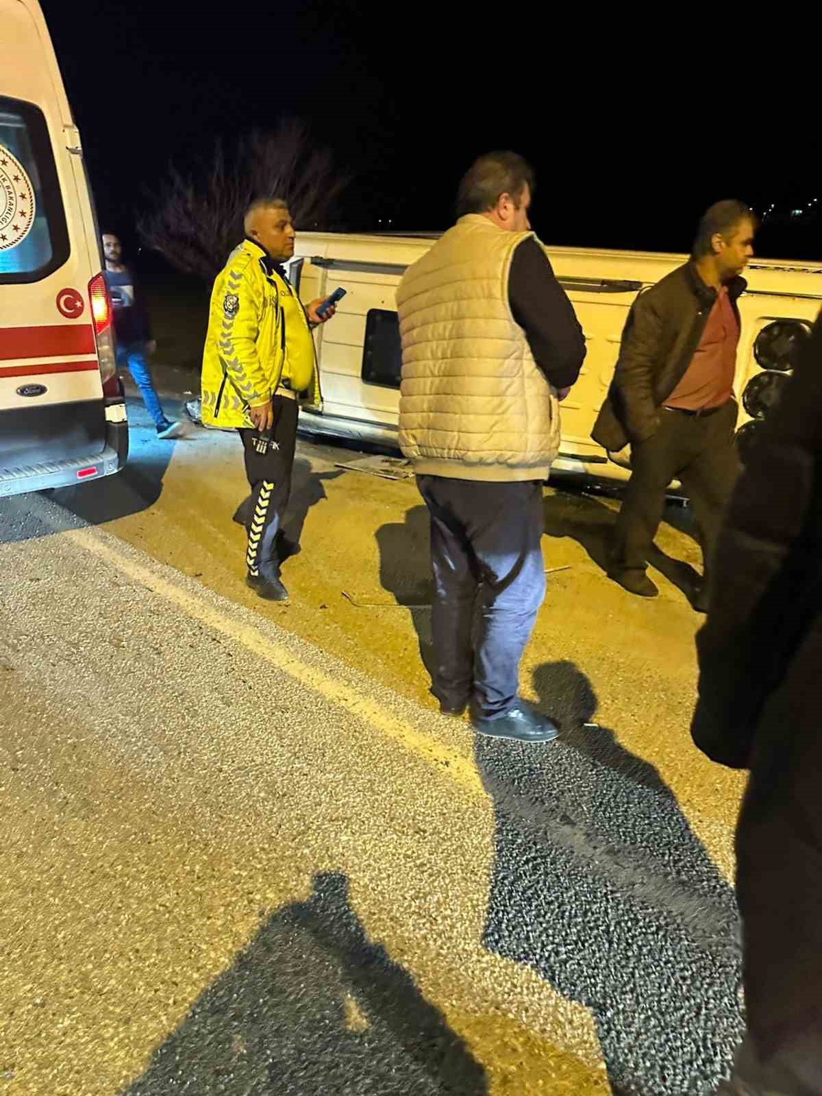 Kahramanmaraş’ta minibüs kazası: 10 yaralı

