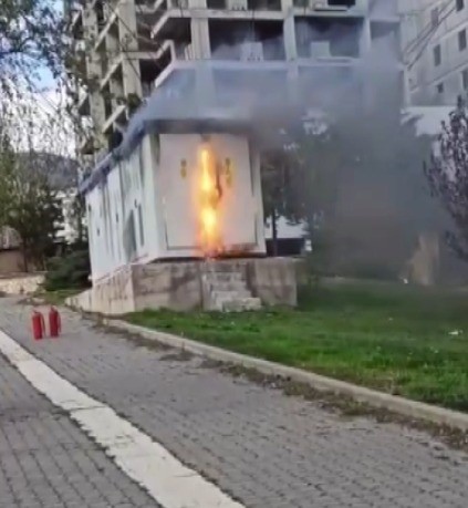 Kahramanmaraş’ta trafoda yangını paniği
