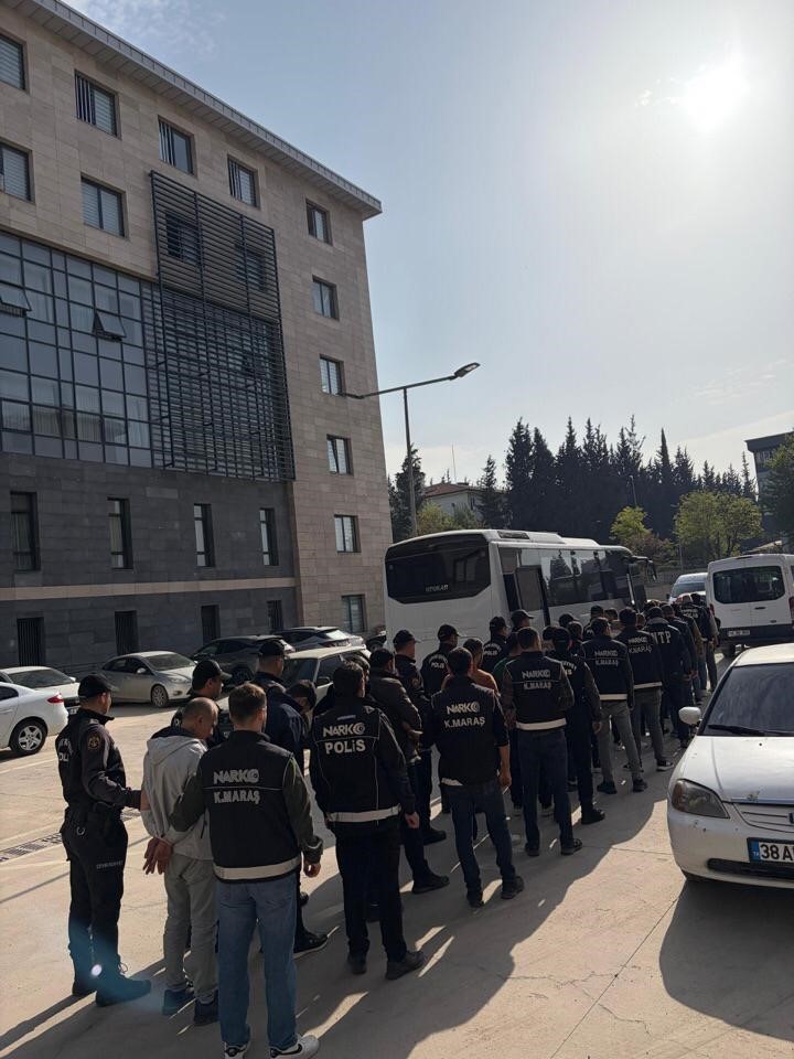 Kahramanmaraş’ta uyuşturucu operasyonu: 45 tutuklama
