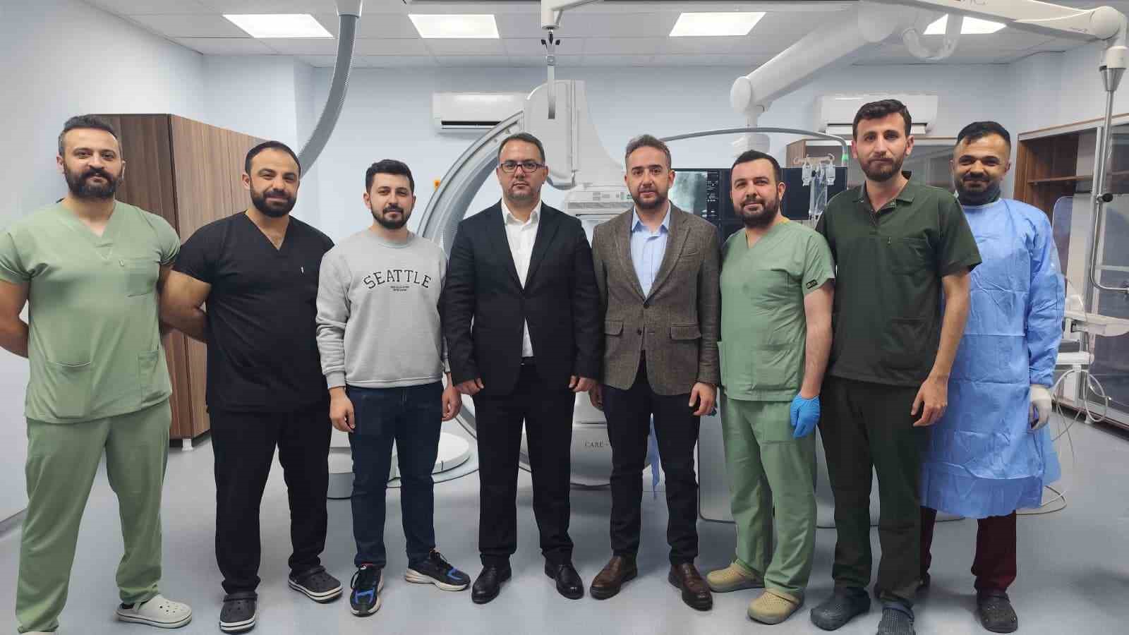 Kahta’da açılan anjiyo ünitesinde ilk hasta başarıyla tedavi edildi
