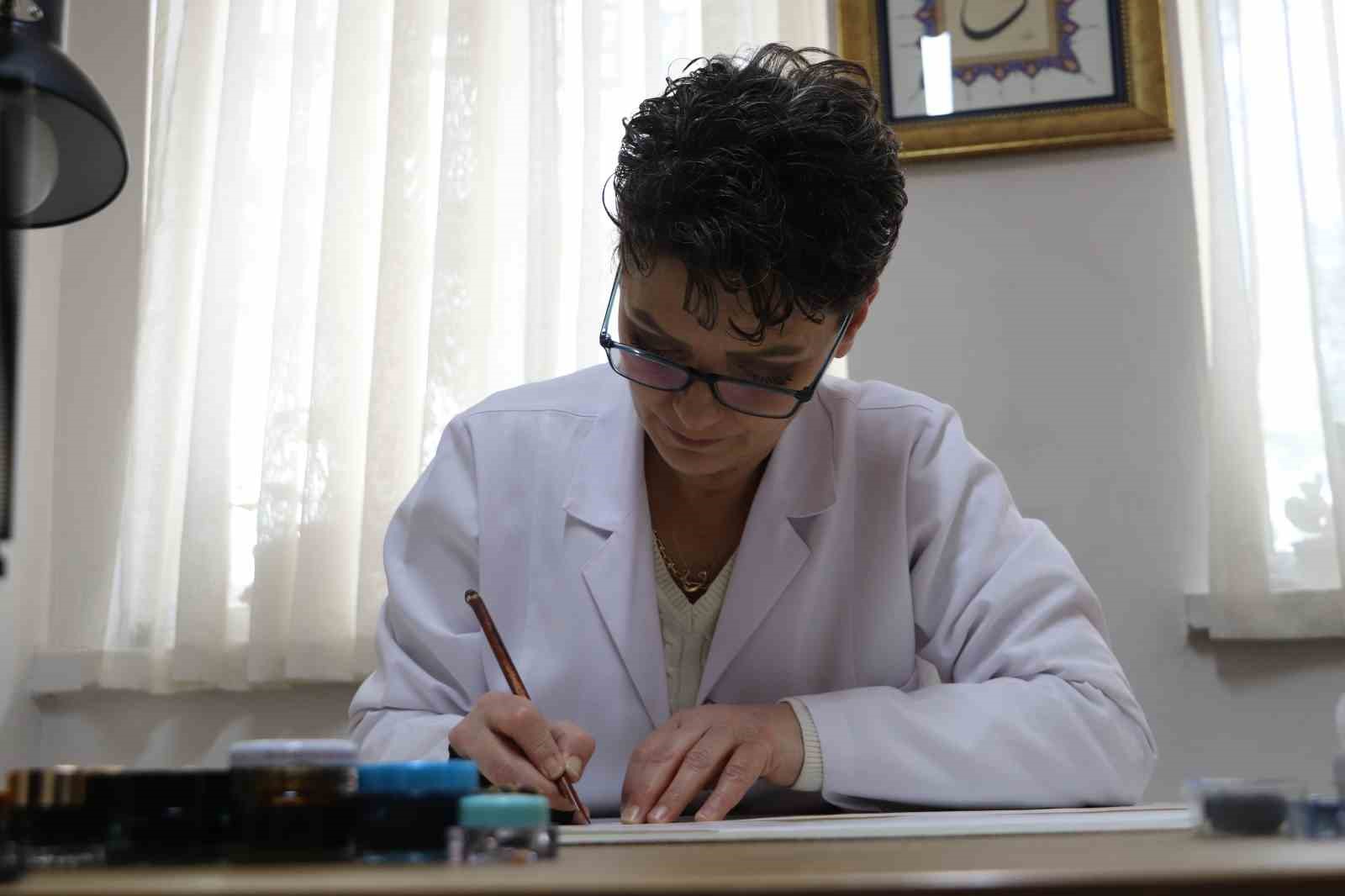 Kamış kalemin sabırla imtihanı: Tek eser için aylarca emek veriliyor
