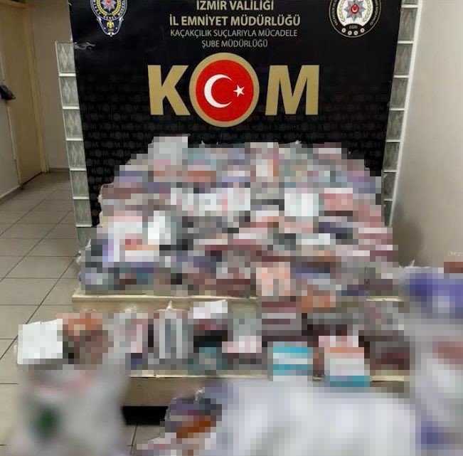 Kamyonet lastiğine gizlenmiş 3 milyon liralık kaçak sigara ele geçirildi
