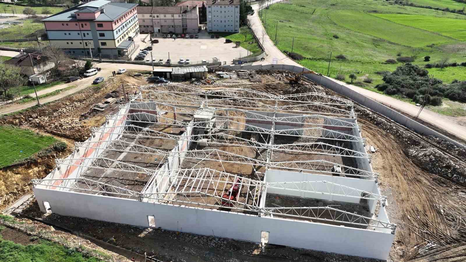 Kandıra Fındık Deposu’nda yapısal imalatlar tamamlandı
