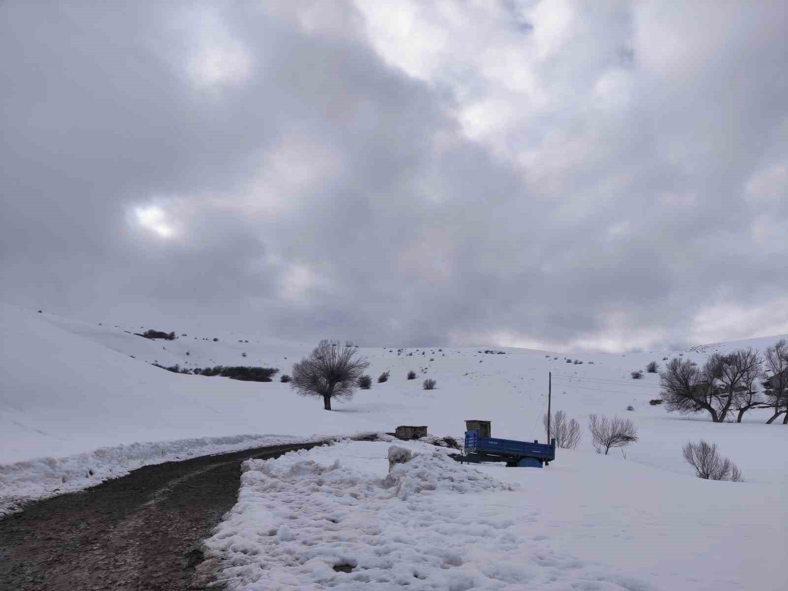Kar yağışı Aşkale’de yeniden etkili oluyor
