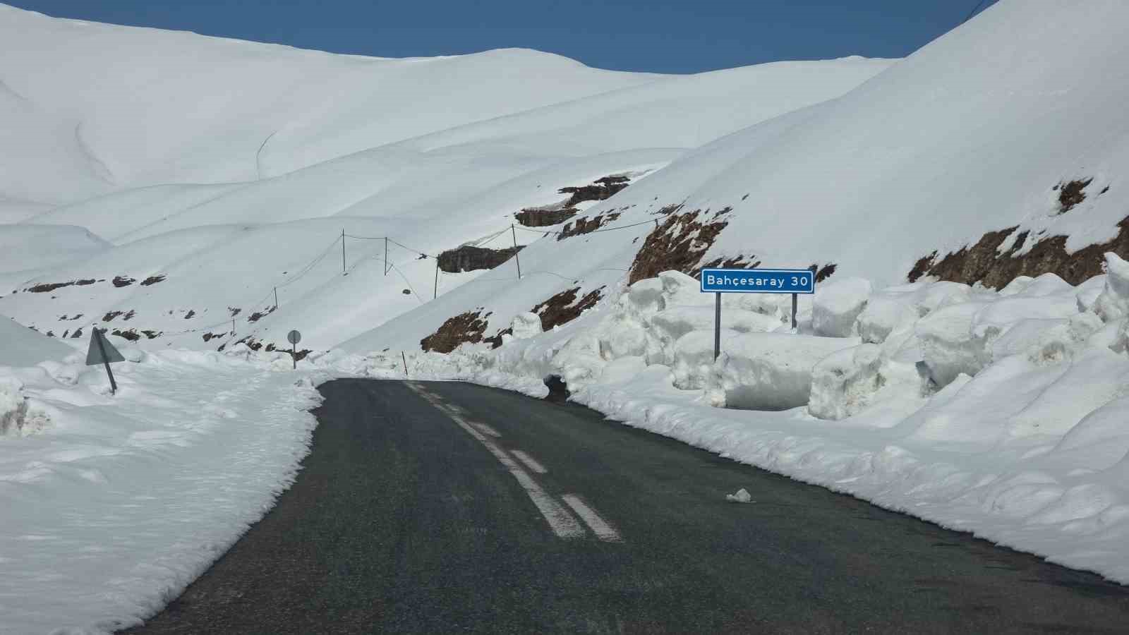 Karabet Geçidi’nde kar kalınlığı 3 metre 52 santim oldu
