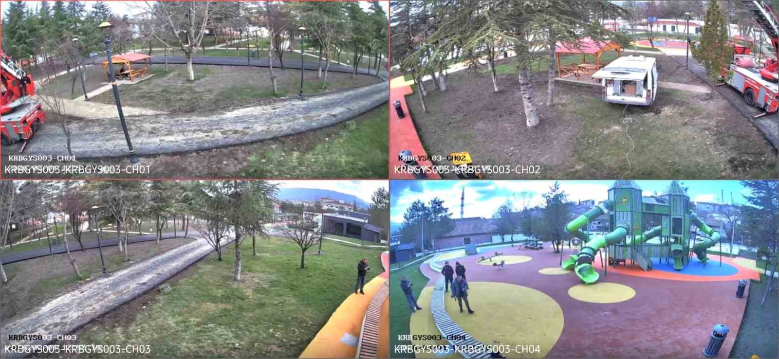 Karabük’te parklara güvenlik kameraları yerleştiriliyor
