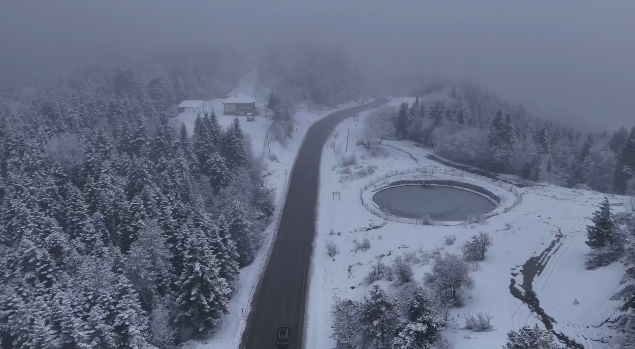 Karabük’ün yüksek kesimleri yeniden beyaza büründü
