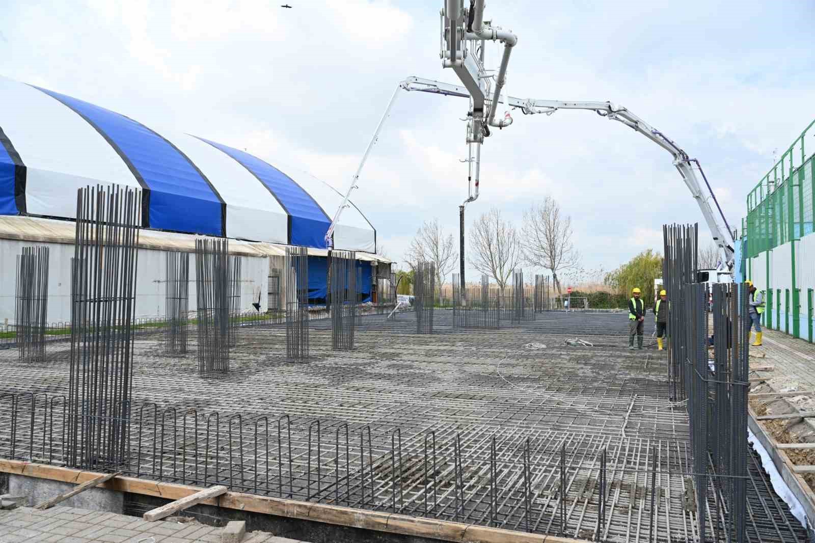 Karacabey’de hamam ve sauna kompleksinin temelleri atıldı
