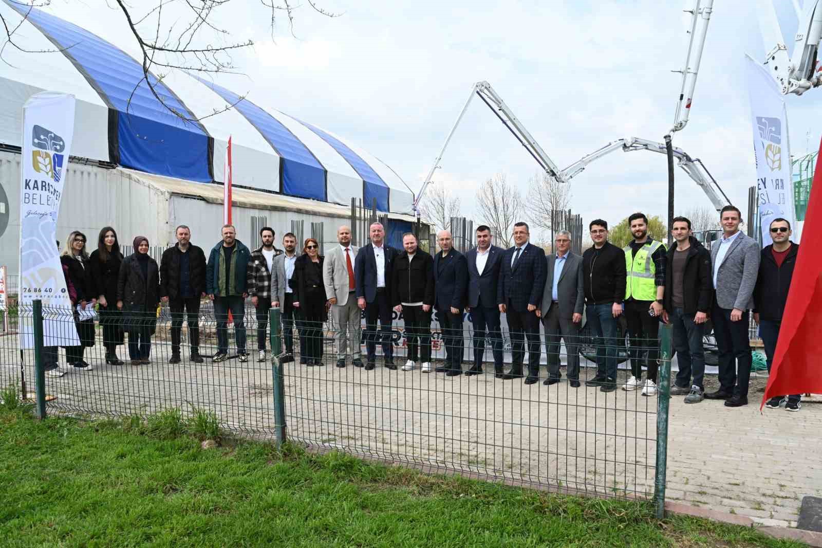 Karacabey’de hamam ve sauna kompleksinin temelleri atıldı
